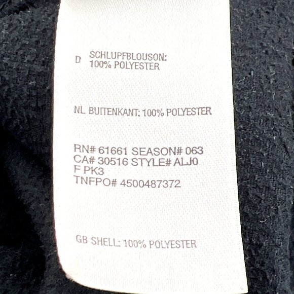 NORTH Face 1/4 Zip TKA 100 Fleece Pullover Black L EUC - Picture 6 of 6